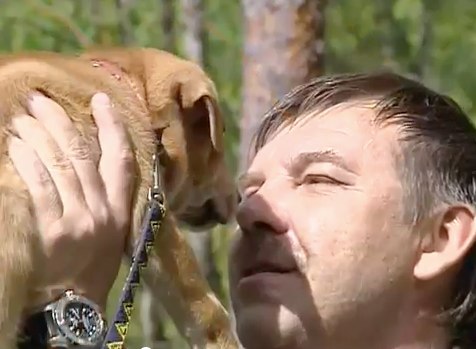 Ķepa uz sirds 02.06.2012 Hokeja treneris Oļegs Znaroks kļūst par krusttēvu kucēniem